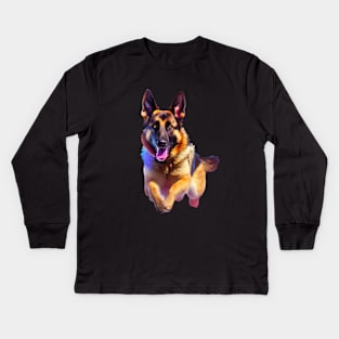 German Shepherd Kids Long Sleeve T-Shirt